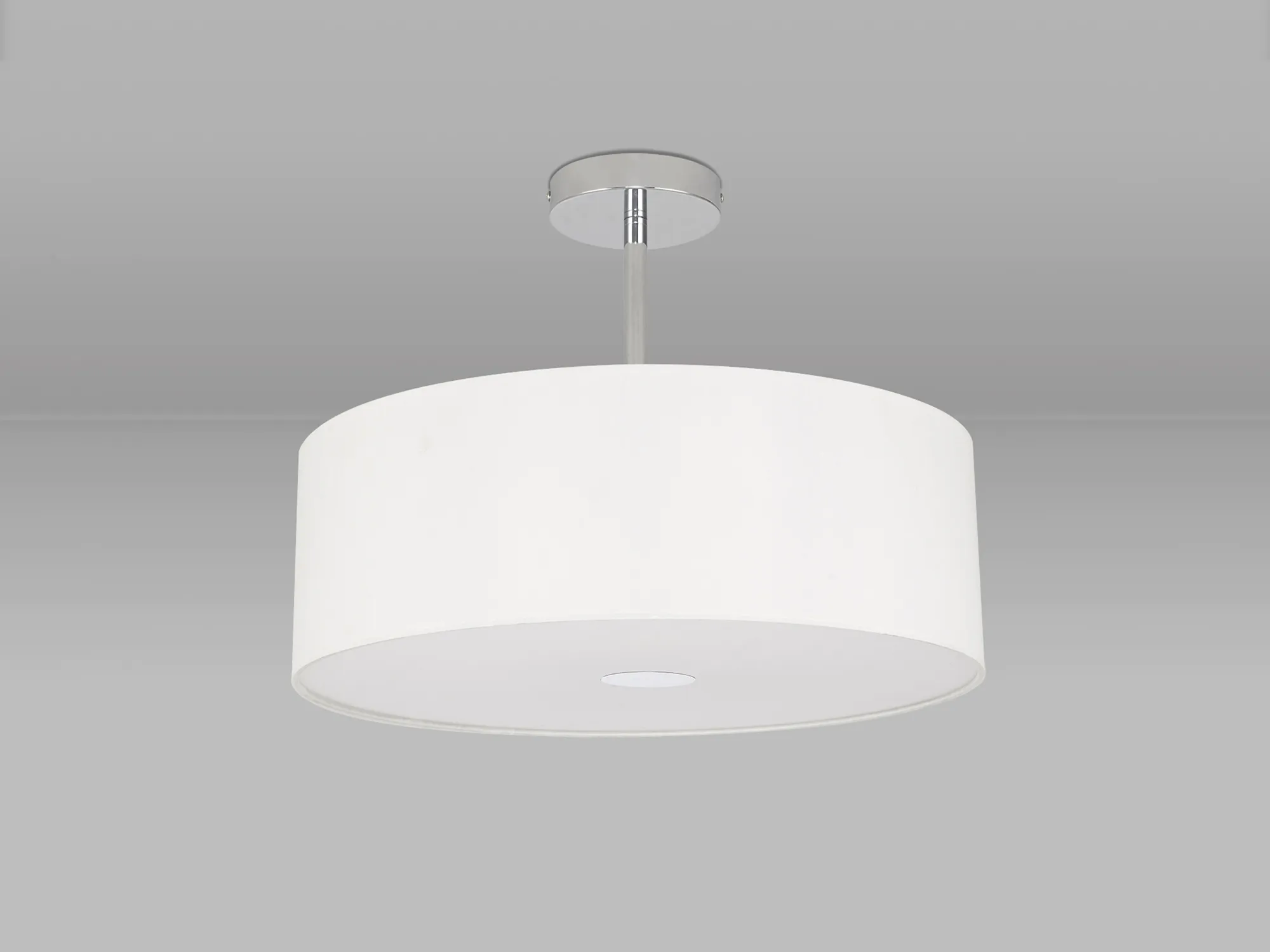 Universal 40cm Frosted Acrylic Diffuser Chrome Centre White D0319  Deco Universal